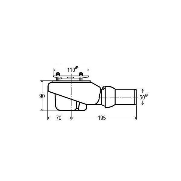 VILLEROY & BOCH - Villeroy & Boch Bonde Tempoplex Plus 90 mm, sans couvercle  (U90881299) - large