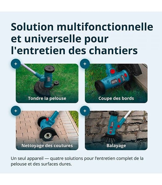 KONNER SOHNEN - Taille-bordures multifonctions sans fil Könner & Söhnen KS MFT-20V - large