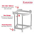 ARISTON - Pack Chauffe-eau Vertical Mural Stéatite 200L Ariston SAGEO + Trepied 4090027 + Groupe Sécurité Inox - vignette