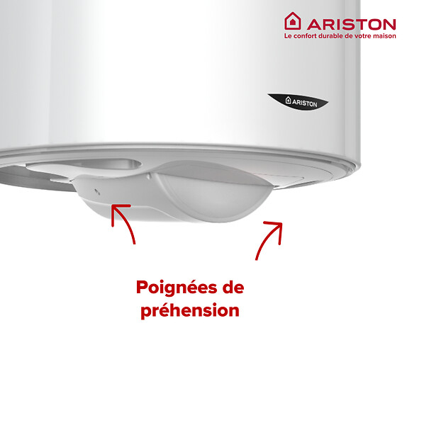 ARISTON - Pack Chauffe-eau Vertical Mural Blindé 200 l Ariston INITIO + Trepied 4090027 + Groupe Sécurité Inox - large