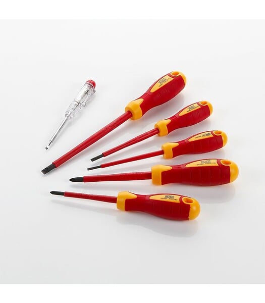 ALYCO - Set De 6 Tournevis Isolés Vde Alyco Orange Alyco 170446 - large