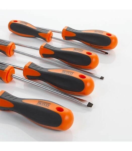 ALYCO - Set de 8 Tournevis Alyco Orange 170450 - large