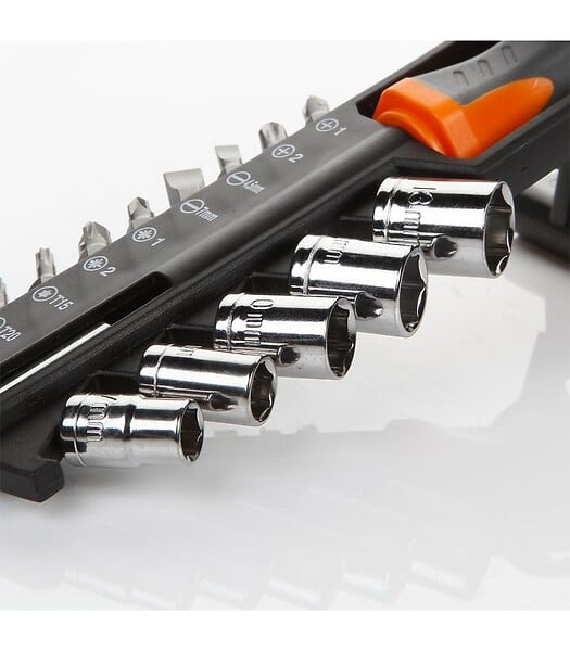ALYCO - Set 15Pcs Adaptateur+Douilles+Embouts Alyco Orange Alyco 170461 - large