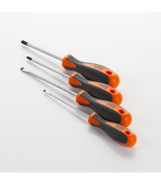 ALYCO - Set de 4 Tournevis Alyco Orange 170449 - large