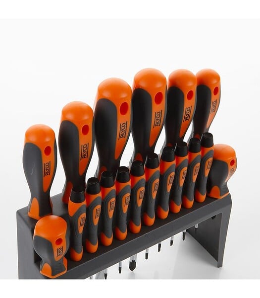 ALYCO - Set Mixte de 18 Tournevis Alyco Orange 170463 - large