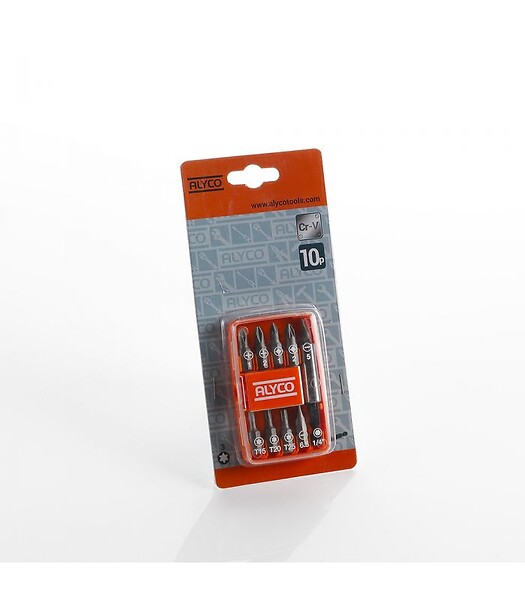ALYCO - Set 10 Pcs Embouts De 1/4" Dans Boîtier En Plastique Alyco Orange Alyco 170494 - large
