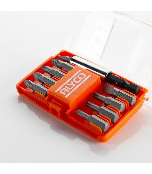 ALYCO - Set 10 Pcs Embouts De 1/4" Dans Boîtier En Plastique Alyco Orange Alyco 170494 - large