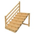 VINUOVO - Escalier extérieur VENEZIA Rambarde à gauche - 7 marches H122cm L-120cm avec contremarches - vignette