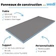 WEDI - Panneau de construction wedi XXL 250 x 120 cm épaisseur 50 mm - vignette