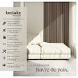 TECTAKE - Panneaux acoustiques décoratifs en MDF placage bois véritable chêne foncé 110x50cm absorption phonique insonorisation murale - vignette