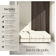 TECTAKE - Panneaux acoustiques muraux décoratifs chêne gris 110x50cm lot 4 pièces en MDF placage bois véritable absorption phonique insonorisation - vignette