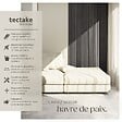 TECTAKE - Panneaux acoustiques muraux décoratifs en bois MDF placage véritable chêne gris clair 110x50cm lot 4 pièces absorption phonique - vignette