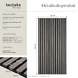 TECTAKE - Panneaux acoustiques muraux décoratifs en bois MDF placage véritable chêne gris clair 110x50cm lot 4 pièces absorption phonique - vignette