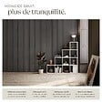 TECTAKE - Panneaux acoustiques SONIC WALL aspect bois chêne noir - vignette