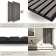 TECTAKE - Panneaux acoustiques SONIC WALL aspect bois chêne gris clair - vignette
