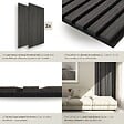 TECTAKE - Panneaux acoustiques Sonic Wall II aspect bois chêne noir - vignette