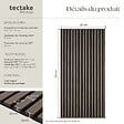 TECTAKE - Panneaux acoustiques insonorisants chêne gris 110x50cm en MDF placage bois isolation phonique décoratifs muraux absorbeur sonore 2 pièces - vignette