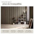 TECTAKE - Panneaux acoustiques SONIC WALL aspect bois Chêne foncé - vignette