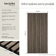 TECTAKE - Panneaux acoustiques SONIC WALL aspect bois Chêne foncé - vignette