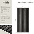 TECTAKE - Panneaux acoustiques aspect bois chêne noir en MDF placage véritable 110x50cm isolation phonique absorption anti-bruit insonorisants - vignette