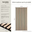 TECTAKE - Panneaux acoustiques SONIC WALL aspect bois Chêne clair - vignette