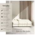 TECTAKE - Panneaux acoustiques décoratifs en MDF placage bois chêne clair 110x50cm absorption phonique feutre lamelles isolation sonore mural - vignette