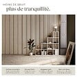 TECTAKE - Panneaux acoustiques décoratifs en MDF placage bois chêne clair 110x50cm absorption phonique feutre lamelles isolation sonore mural - vignette