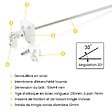 AVOSDIM - Kit axe treuil-manivelle pour volet roulant – Manœuvre manuelle – Largeur 1,50 m - vignette