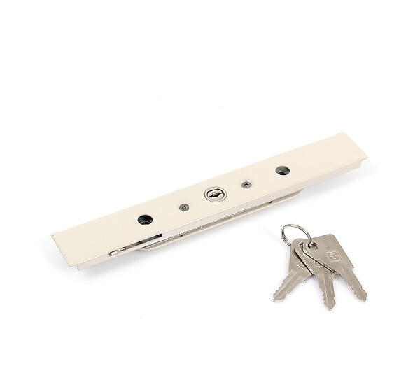 AVOSDIM - Serrure de volet laquée avec cache plastique - Beige - large