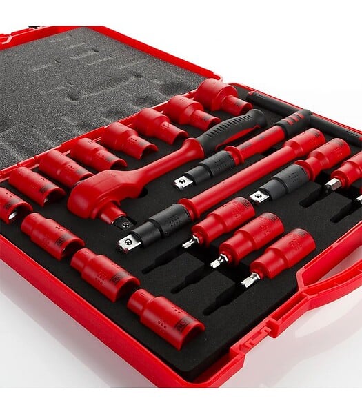 ALYCO - Set Clé A Douille 1/2" 20 Pièces Isolées Alyco 190300 - large