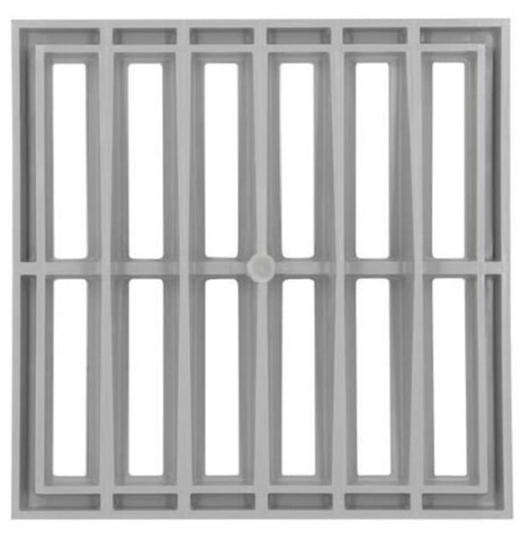 NICOLL - Grille de sol PVC pour eaux pluviales - Gris - 250x250mm- réf : GR25 - NICOLL - large