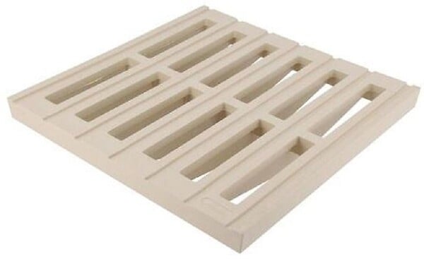 NICOLL - Grille de sol PVC pour eaux pluviales - Gris - 250x250mm- réf : GR25 - NICOLL - large