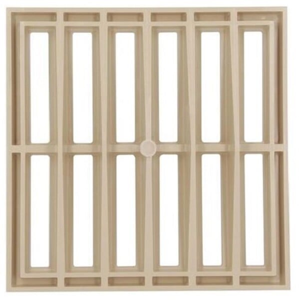 NICOLL - Grille de sol PVC pour eaux pluviales - Gris - 250x250mm- réf : GR25 - NICOLL - large