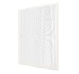 AVOSDIM - Moustiquaire Cadre Fenêtre 85 x 85 cm Recoupable Blanc – Aluminium & Toile Polyester – Anti-Insectes - vignette