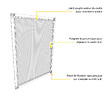 AVOSDIM - Moustiquaire Cadre Fenêtre 85 x 85 cm Recoupable Blanc – Aluminium & Toile Polyester – Anti-Insectes - vignette