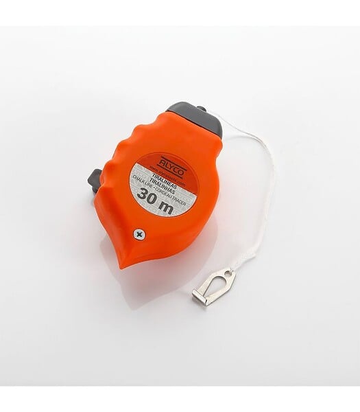 ALYCO - Set De 3 Pces Cordeau Traceur, Bidon De Poudre Et Mini Niveau Alyco Orange Alyco 170130 - large