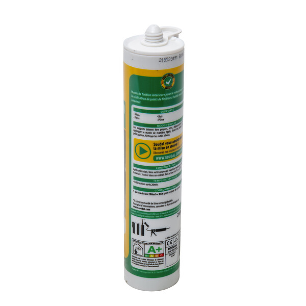 SOUDAL - Cartouche mastic blanc pour maçonnerie - large