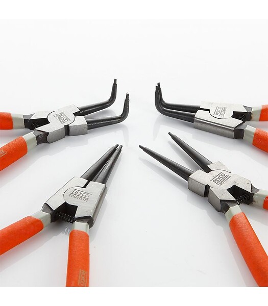 ALYCO - Set 4 Pinces Seeger 140 Mm Blister Alyco Orange Alyco 170582 - large