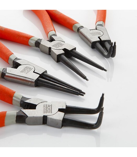 ALYCO - Set 4 Pinces Seeger Alyco Orange 180 Mm Blister Alyco 170584 - large