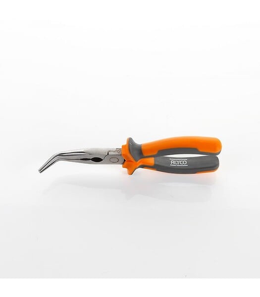 ALYCO - Pince À Mâchoires Semi-Rondes Incurvées Avec Tranchant 200 Mm Alyco Orange Alyco 170536 - large