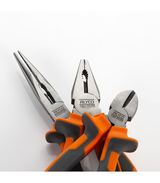ALYCO - Set de 3 Pinces Professionnelles Alyco Orange 170528 - large
