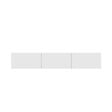 CONCEPT USINE - Meuble TV suspendu avec placards 150cm blanc HAL - vignette