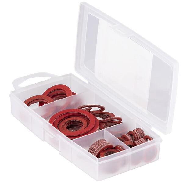 NOYON & THIEBAULT - Coffret 100 Joints Fibre Rouge 5 joints 08x13 + 30 joints 12x17 + 20 joints 15x21 + 20 joints 20x27 + 5 joints 24x31 + 10 joints 26x34 + 10 joint 33x42 NOYON & THIEBAULT - large