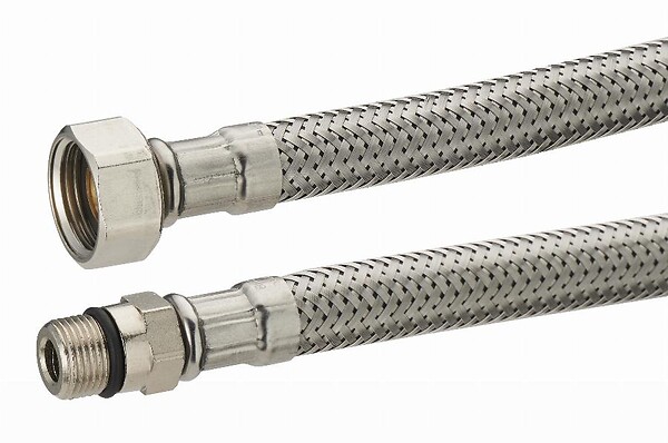 NOYON & THIEBAULT - Flexible Inox pour Robinetterie Mâle 12x100 - Femelle 12x17 Passage Intérieur 8 mm NOYON & THIEBAULT - large