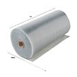 PACK AND MOVE - Pack And Move - Film À Bulle Recyclé - 1 X 100 M - Déménagement, Expédition Et Protection - Papier Bulle De Qualité - 70% recyclé - vignette