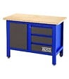 ALYCO - Table De Travail 3 Tiroirs+Porte 1000X600X865 Mm Alyco 129750 - vignette