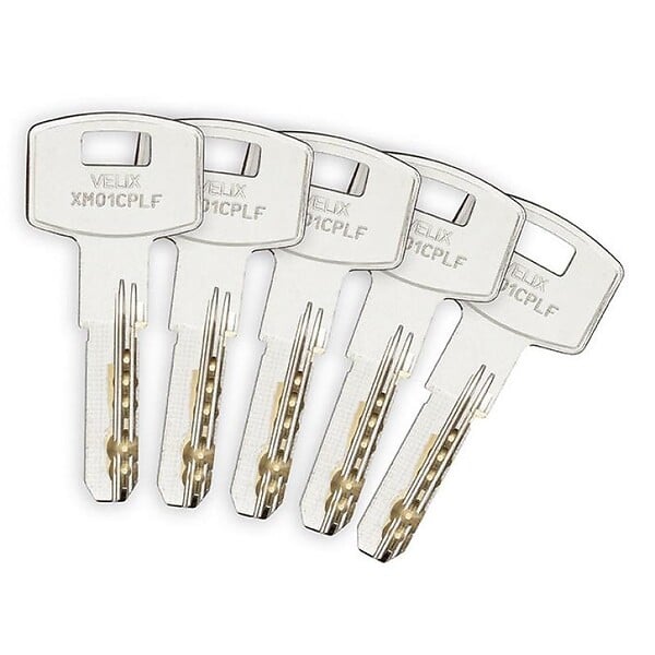 ASSA ABLOY - Cylindre double de sûreté type VELIX 30 X 30 laiton nickelé 5 clés réversibles brevetées - large