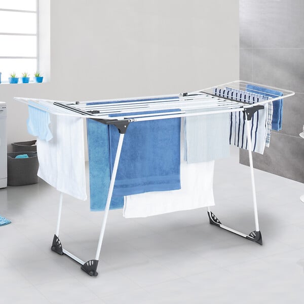 ID MARKET - Séchoir à linge horizontal pliable ULTRA capacité 22M blanc - large