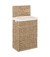5 FIVE SIMPLY SMART - Panier à Linge 40L en Osier et housse en Coton Blanc L 38 x P 22 x H 55 cm - vignette