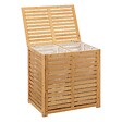 5 FIVE SIMPLY SMART - Coffre à linge double 2x50L en Bambou H 60 cm - vignette